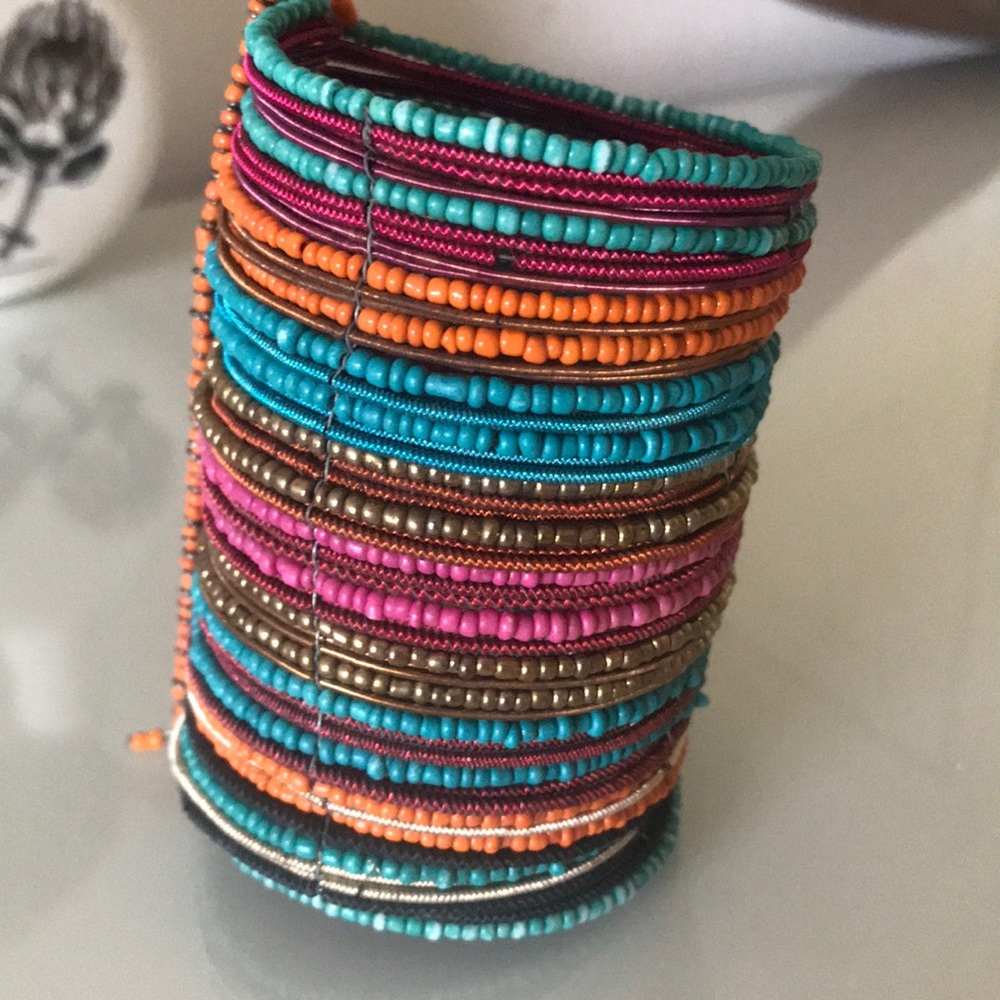 Ethnic statement bracelet